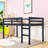 Twin Loft Bed With Enhanced Safety Features And Ladder-2055578020