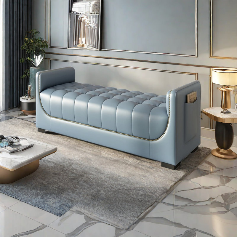 Banc de rangement Sartore, Bleu