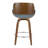 Palmona Fixed-Height Bar & Counter Stool with Bent Wood Legs & Round Footrest (Set of 2)-90954869-90954848