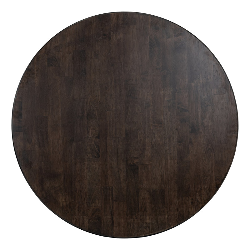 Ensemble de table ronde 36 "avec chaises Rosy, Marron foncé