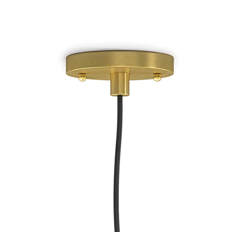 Luminaire suspendu en céramique Bianca (noir mat et doré)