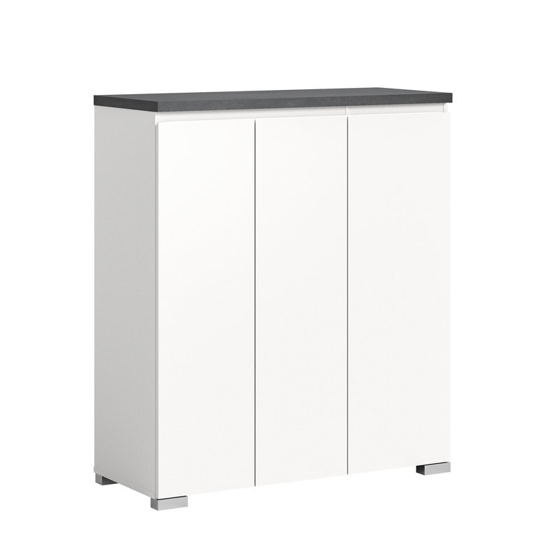 Shoelove Shoe Cabinet, Black/White