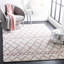 Tapis géométrique ivoire / rose clair Allandy-1535051044