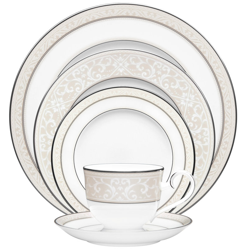 Couvert individuel 5 pièces Noritake Montvale Platinum