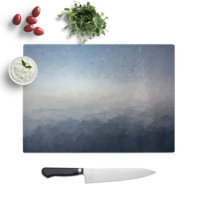 Tempered Glass Ocean Horizon Chopping Board