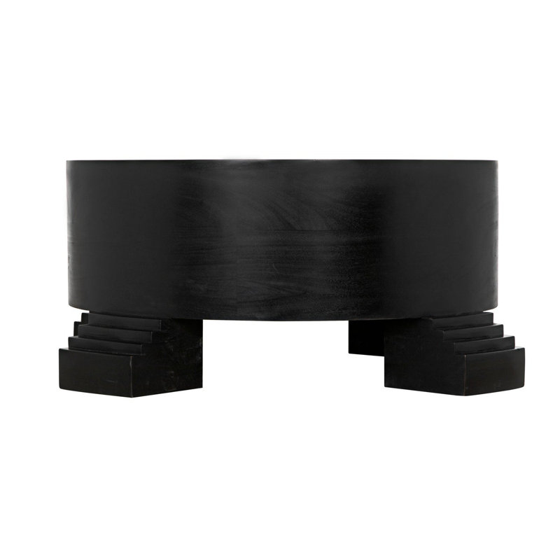 Tambour Solid Wood Coffee Table
