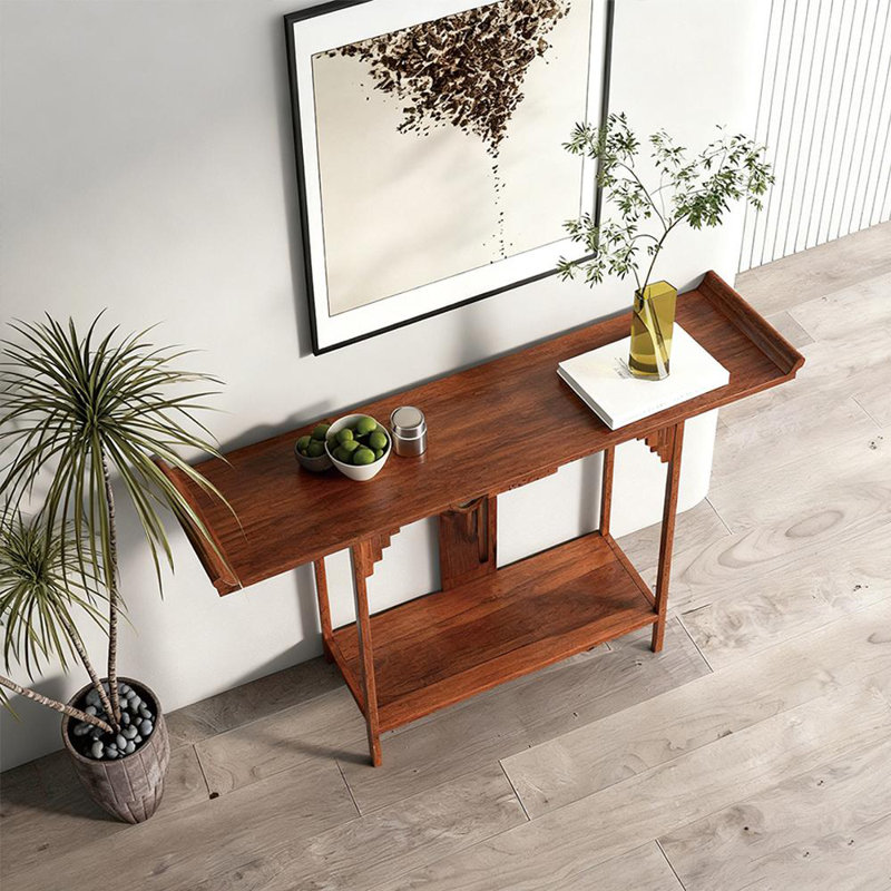 Nouvelle console de style chinois, H 34,6 po x l 63 po x P 15 po