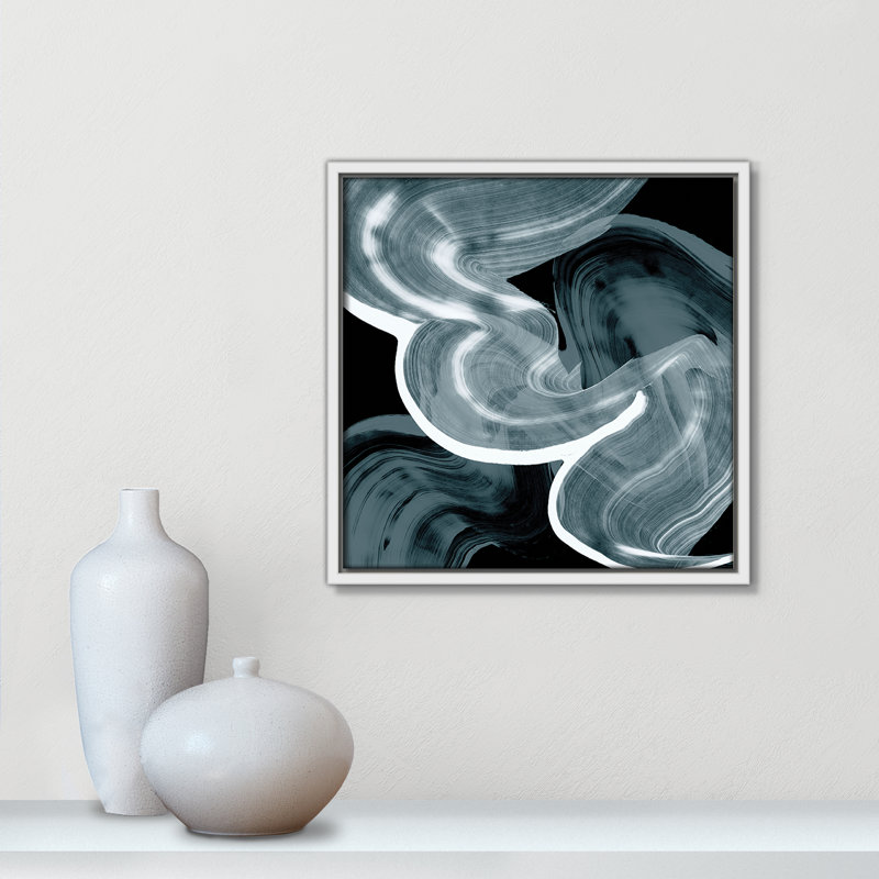 «Swirl III Print» par Casa Fine Arts, Blanc, H 13,5 po x l 13,5 po