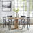Heymann 5-Piece Dining Set with Steel Chairs