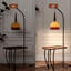 Lampe sur pied H 67 po avec plateau