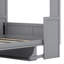 Grand lit escamotable avec bureau, DEL et USB-320690125