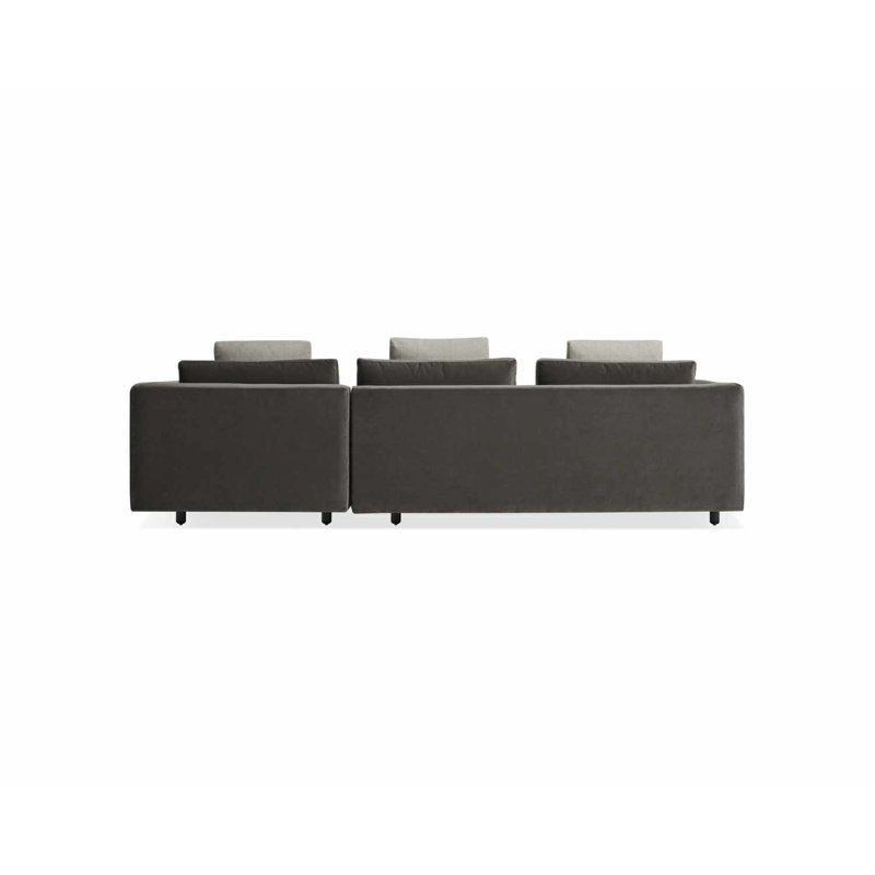 Hands Down Chaise Sectional, Landa Stone, Right Hand Facing