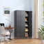 15 casiers en métal H 72 po avec serrure pour les employés, armoire de rangement pour le garage de l'école de gymnastique à domicile, assemblage facile,-103187705