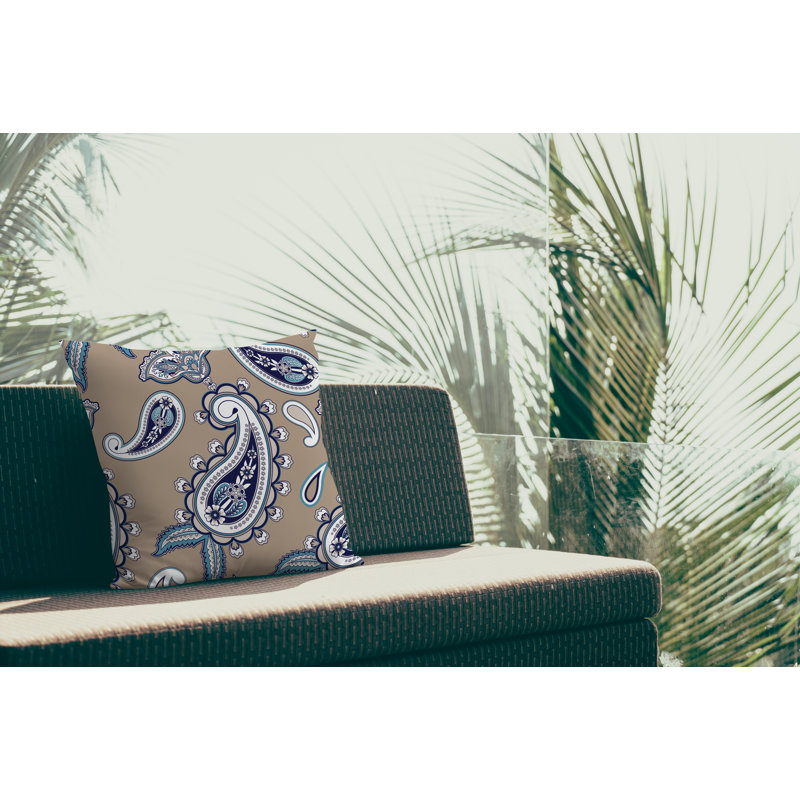 Housse et insert de coussin décoratif en polyester, Beige, L 17 po x H 17 po