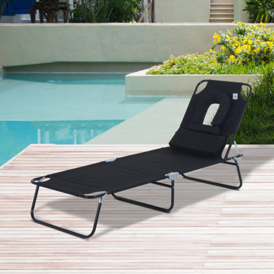 Alaia Reclining Sun Lounger with Cushion