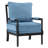 Lorentz Modern Farmhouse Accent Chair 25.5" Wide with Turned Wood and Solid Frame-867142253-867142249