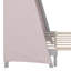 Lit House avec lit gigogne escamotable, auvent en tissu écossais rose, tablette de rangement et veilleuse-1572089606