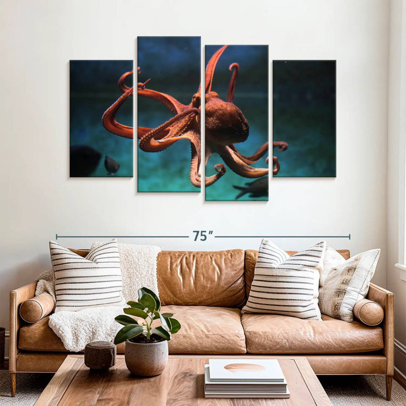 Octopus Vulgaris, H 42 po x l 68 po