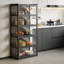 Vitrine à 5 niveaux avec porte rabattable en acrylique, vitrine de rangement de la collection Curio Cabinet-583478144