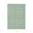 3' X 5' Sage And Gray Geometric Washable Indoor Outdoor Area Rug