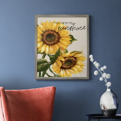 Toile de qualité supérieure You Are My Sunshine - prête à être accrochée