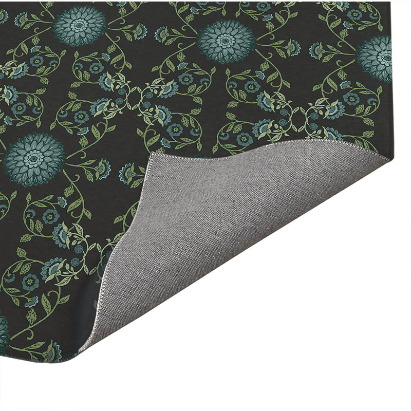 Aria Soft Step Outdoor Area Rug, Charcoal, Rectangle 6' x 4'
