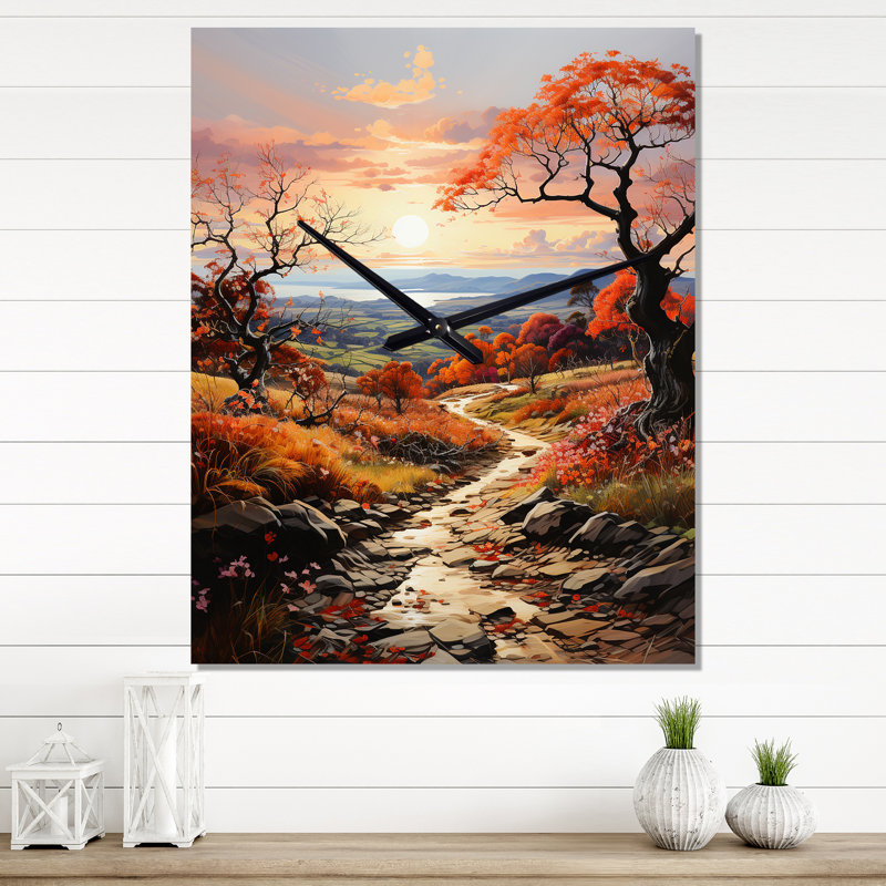 Horloge murale paysage et nature, Petit