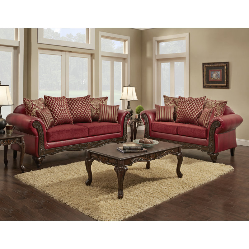 Sleymaun 2 - Piece Living Room Set, Red