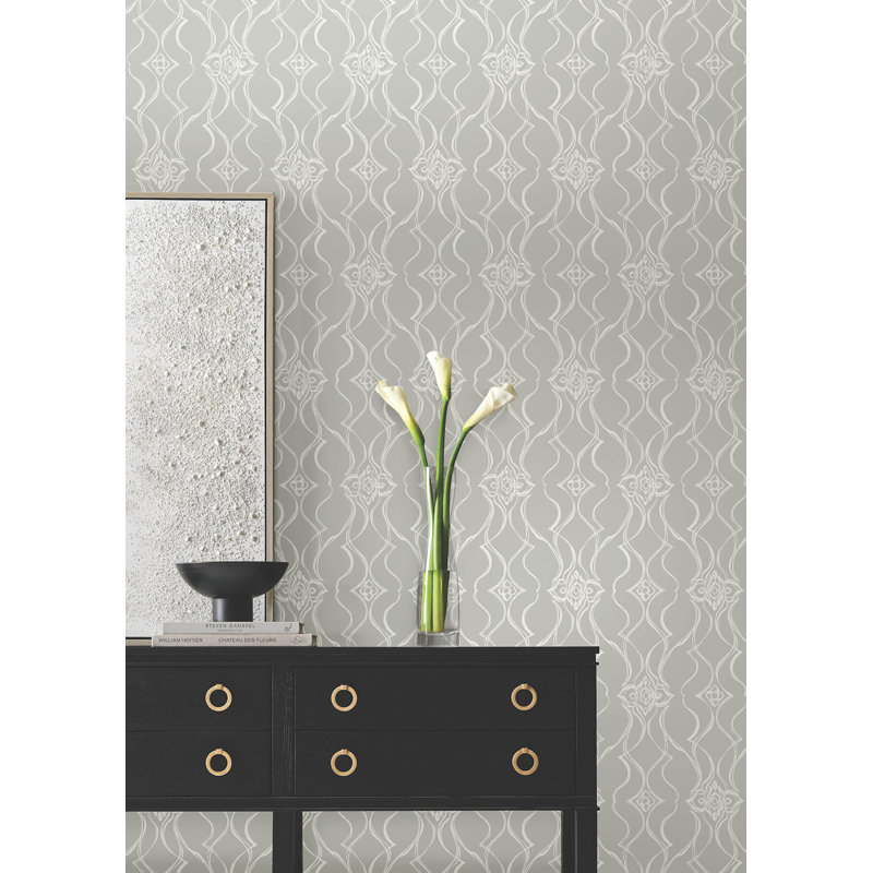 Papier peint pirouette, Gris