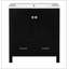 Meuble-lavabo noir 30 po avec lavabo simple et armoire encastrée Combo