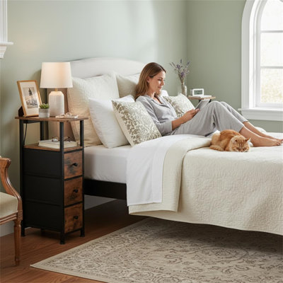 20 cm W Bedside Table