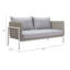 Morriston 58.7'' Outdoor Loveseat
