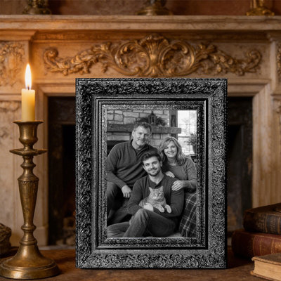 8" x 10" Black 3 PCS Timeless Picture Frame for Shelf Decor