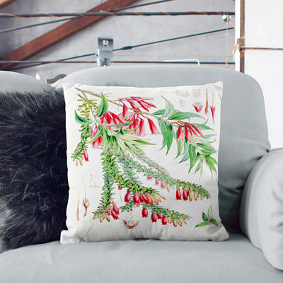 Floral Square Throw Cushion