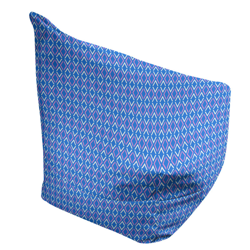 Petite chaise à sacs à billes & Kitterman, Bleu / menthe, H 120 po x l 31 po x P 60 po, Rembourrage poly