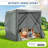 6x6FT Camping Gazebo Screen Tent,  Sided Pop-up Canopy Shelter with Mesh Windows-105122757