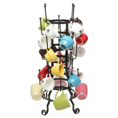 Boadicea 24 Hook Iron Coffe Mug Tree