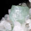 Agrim cubique apophyllite avec stilbite