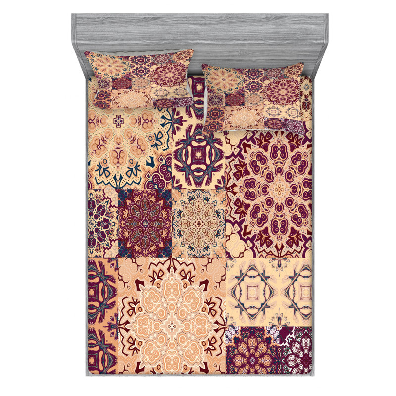 Microfiber Sheet Set, Queen Sheet Set with Fitted Sheet