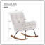Fauteuil d'appoint rembourré en tissu Comfy