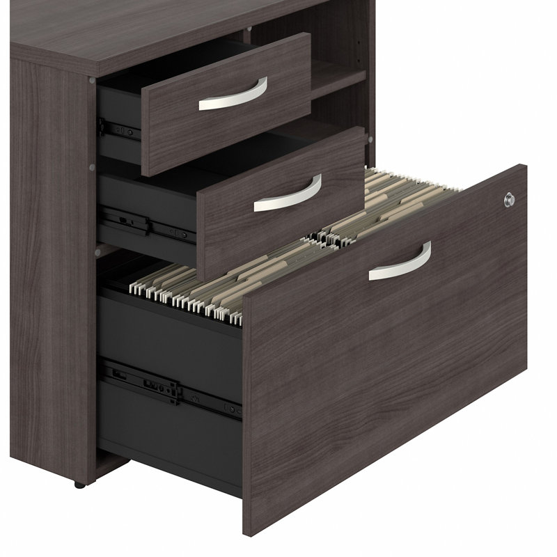 Kemry 30'' Wide 3 - Drawer Filing Storage Cabinet, Storm Gray