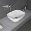 20 po x 16 po Lavabo vasque de salle de bain ovale en céramique à finition noire-62346453