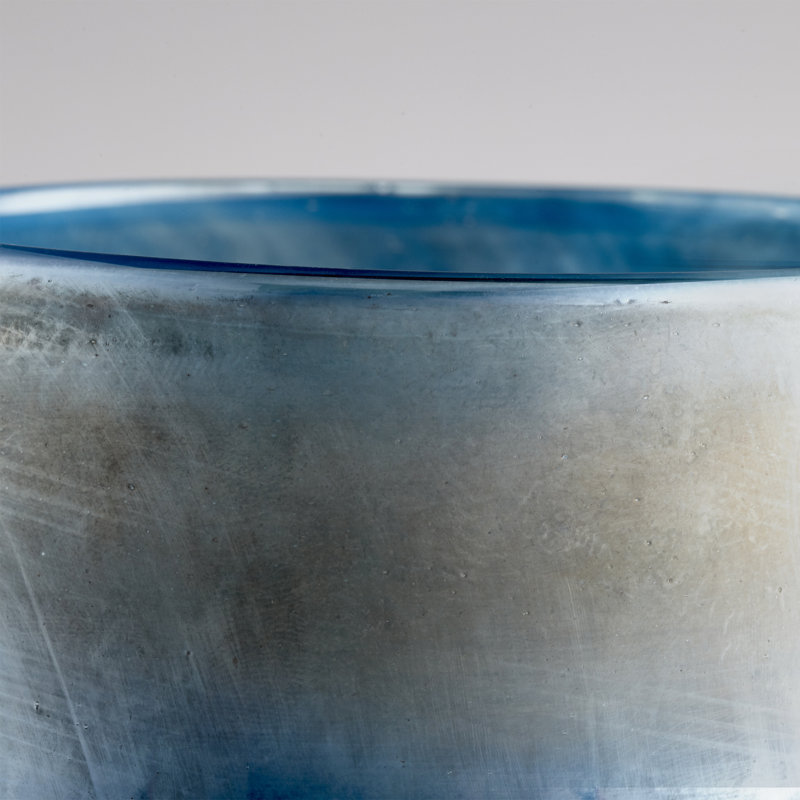 Reina Glass Table Vase, 7.25" H x 5.5" W x 5.5" D