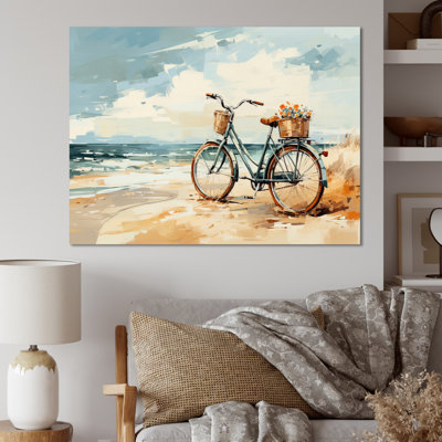 Vélo à pédales tranquilles près de la plage II - impression