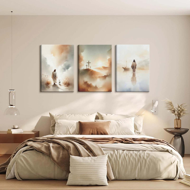3 Piece Wrapped Canvas Print, 60 cm H x 120 cm W