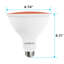 8 watts (45 watts équivalents), DEL PAR38, ampoule à DEL colorée, culot moyen E26 (standard)-73484791-128880036