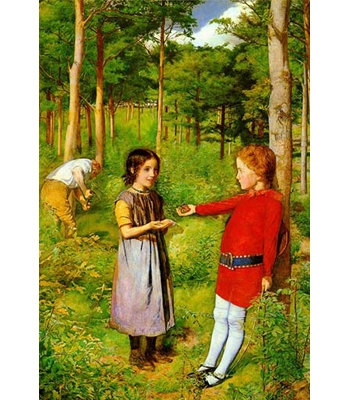 " The Woodman " by John Everett Millais