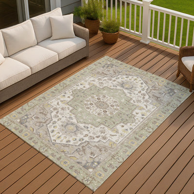 Tapis lavable à la machine intérieur / extérieur ACN2674 Global Chantille