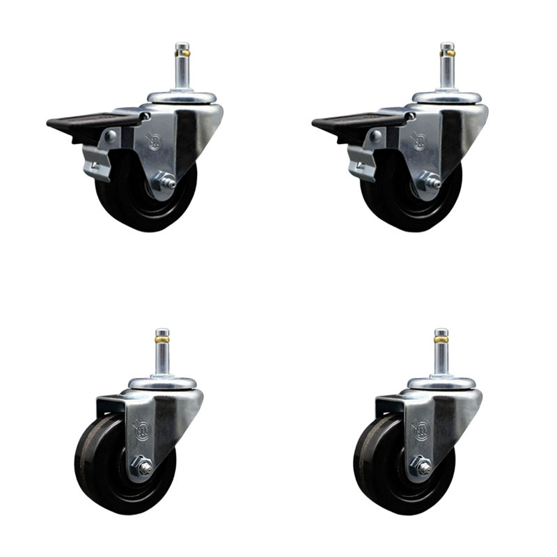 Ensemble de 4 roulettes phénoliques 4 pièces
