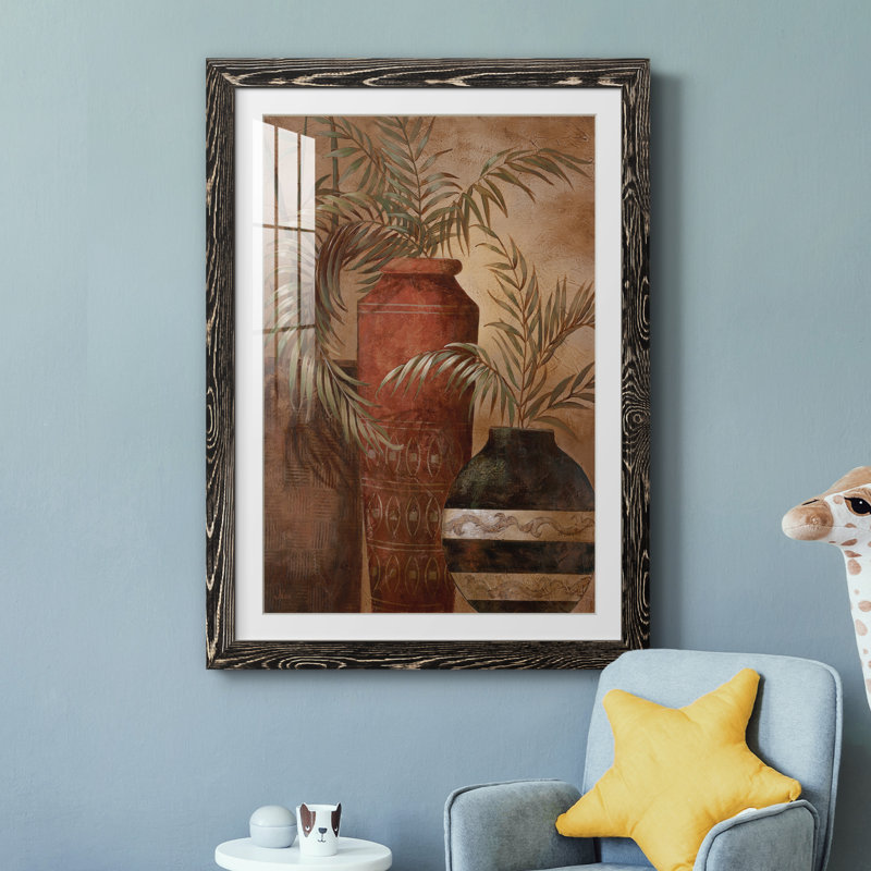 Exotic Holiday I - peinture encadrée, H 44 po x l 31 po x P 1 po, Cadre noir